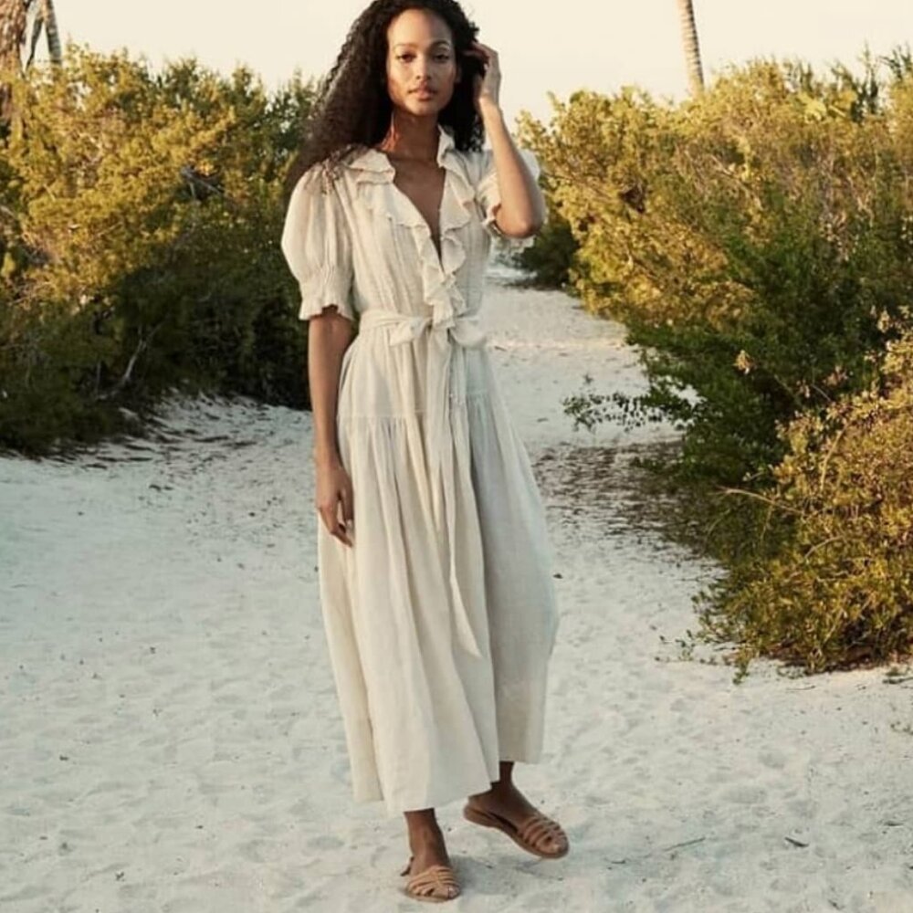 NWT Doen Poet Dress in Marble Size M